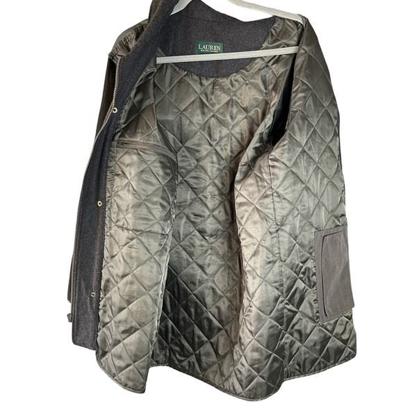 Lauren Ralph Lauren Removable Quilted Lining Wool Trim Replacement Size S - Picture 3 of 6